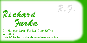 richard furka business card